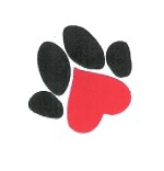 paw w heart