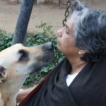 Gopalan with one of her rescues